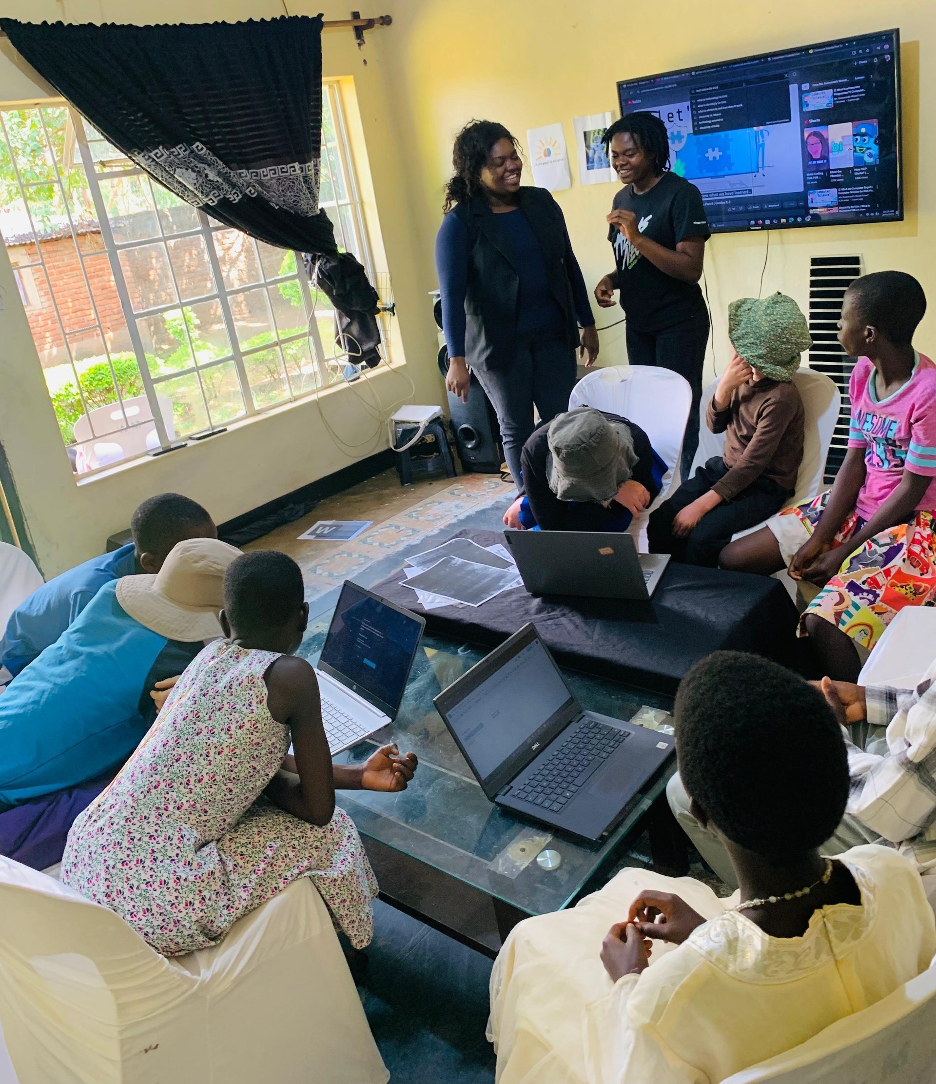 Youth learning technology in a HealingTech session